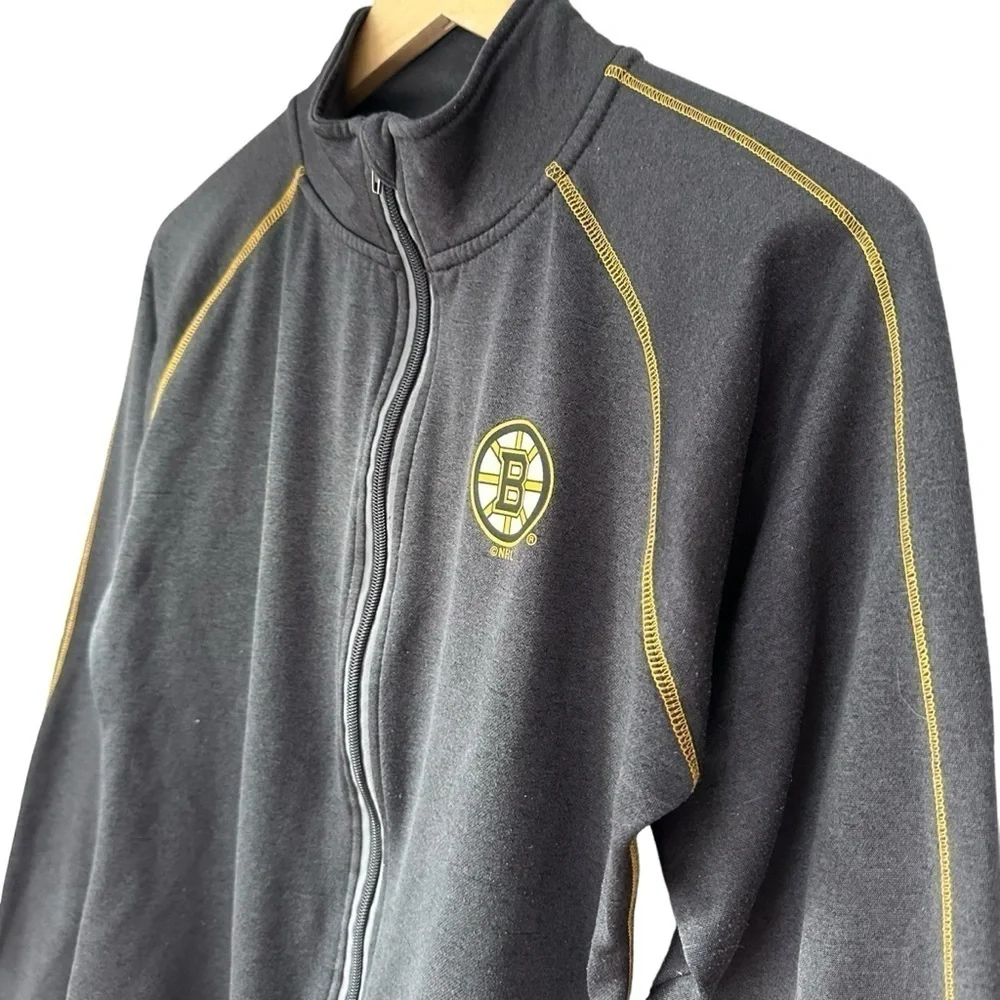 Boston Bruins Women’s Full Zip Long Sleeve Jacket, Embroidered Logo, Medium